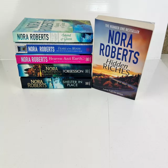 Nora Roberts 6 x Paperback Books - (Bundle, Job Lot)
