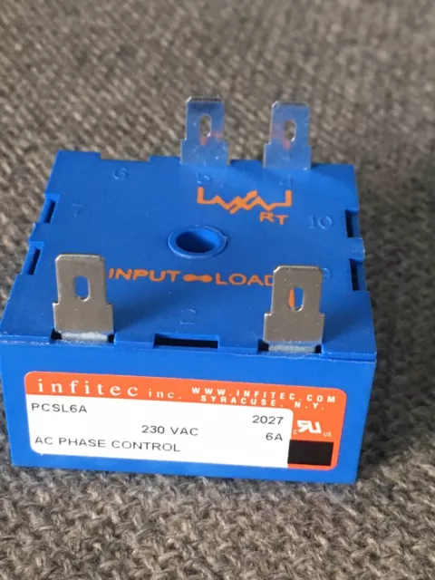 INFITEC PCSL6A AC PHASE CONTROL, NEW no box, 230VAC, 6 amp