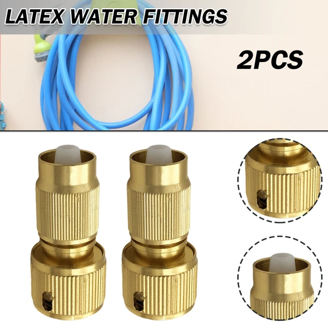 New 2pcs Expandable Hose Repair Adaptor Garden Hose Fitting Brass Hose G
