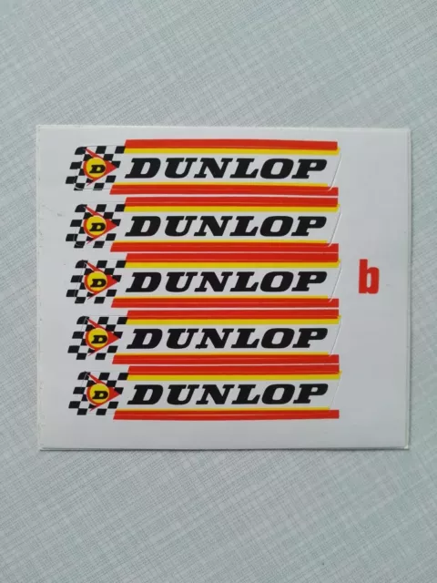 Aufkleber Dunlop Racing Zielflagge klein Druckbogen selbstklebend