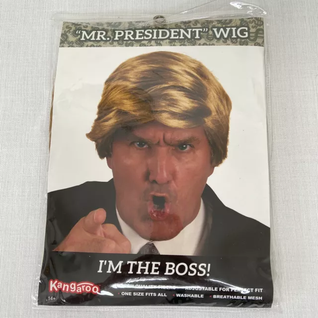 Mr President Wig Donald Trump Halloween Cosplay Costume Hairpiece Comb Over