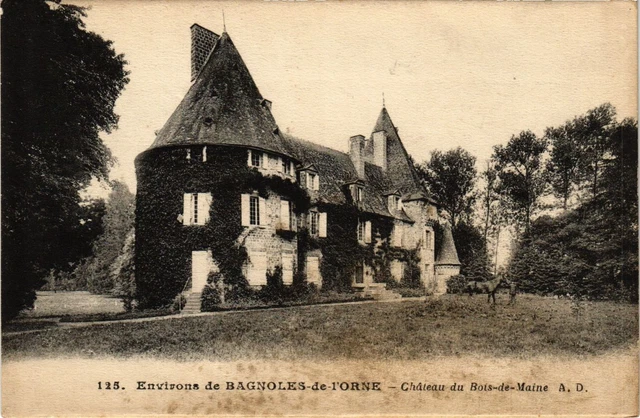 CPA AK Env. de BAGNOLES-de-l'ORNE - Chateau du Bois-de-Maine (355369)