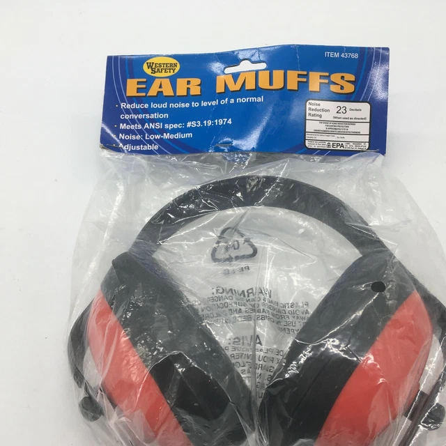 WESTERN SAFETY INDUSTRIAL Ear Muffs 23 dB Noise Reduction BRAND NEW