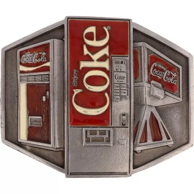 New Coca-Cola Coke Soft Pop Drinker Vending Machine Coin NOS Vintage Belt Buckle