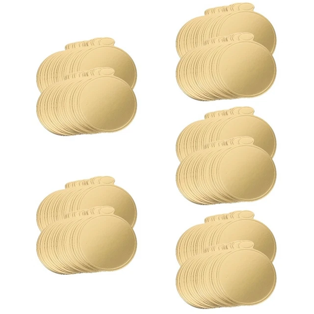 250 pz Mini Torta Basi Rotonde Torta Cartone Vassoi Mousse Torta Basi Esposizione