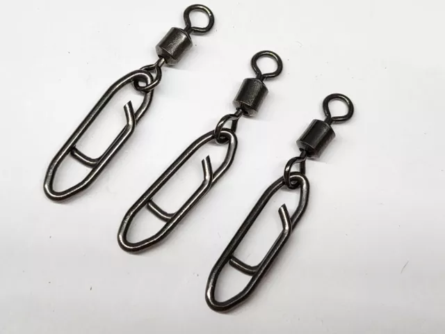 3 Rolling Swivel Power Clips Fast Snap Fishing Swivel tactical clips 3