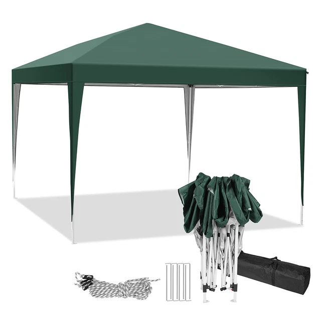 Pavillon 3x3M Faltpavillon Pop-up Partyzelt Gartenzelt Wasserdicht Camping Zelt 2