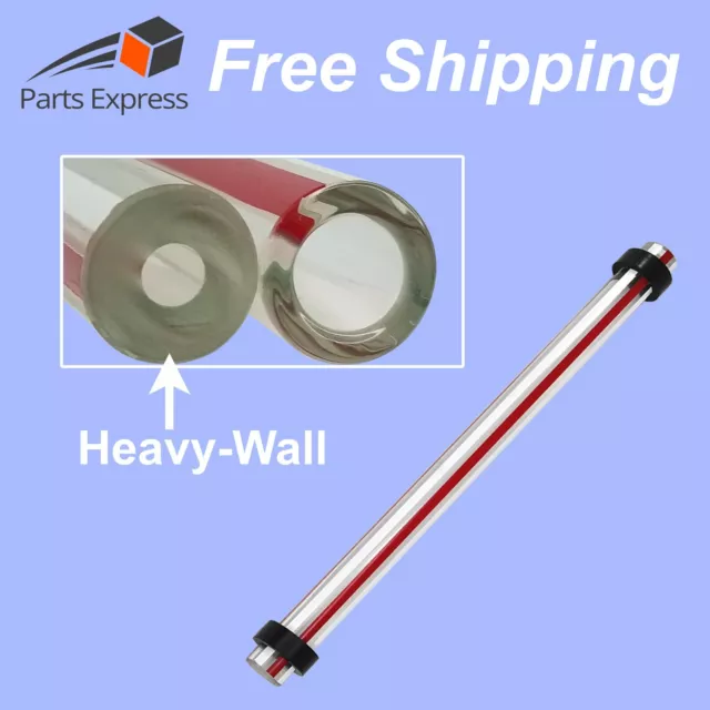 DUCO® 9-1/4"  (HEAVY-WALL w/RED LINE) Boiler Sight Gauge Glass 5/8" OD (H.P.)