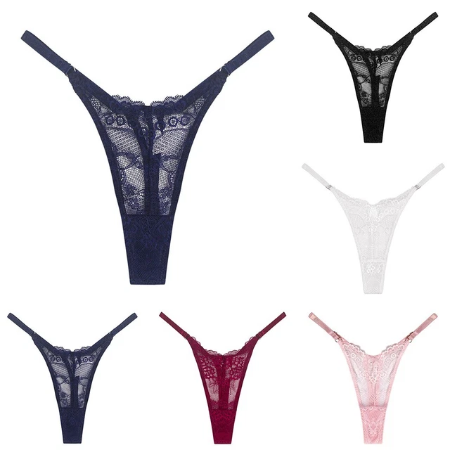 Intimo donna donna vita bassa pizzo tangas trasparente scivoloso