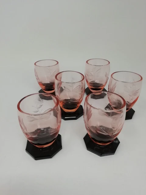 Servizio di bicchierini in cristallo primi '900 crystal shot glass service