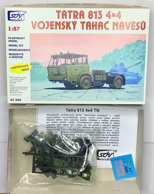 Tatra 813 Zugmaschine 4x4 CSLA DDR NVA 1:87 H0 1/87 Plastikbausatz sdv