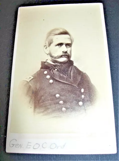 Civil War CDV of GEN EDWARD O.C. ORD, 1839 USMA graduate, WIA FT. Harrison, VA