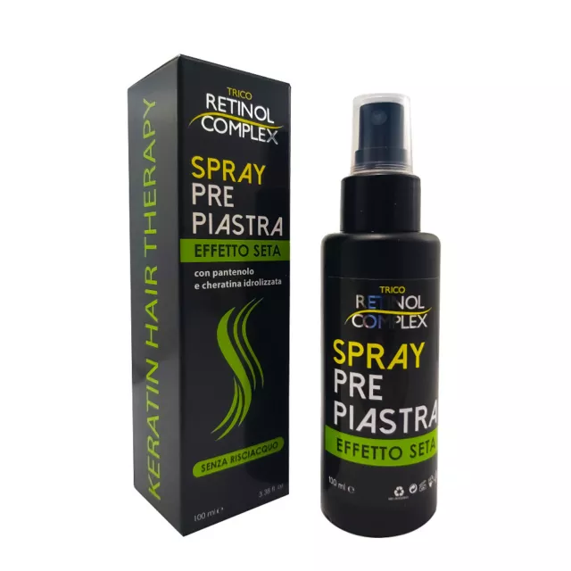 Retinol Complex Kératine Cheveux Terapy Spray Pre Fer à Lisser Effet Soie 100ML