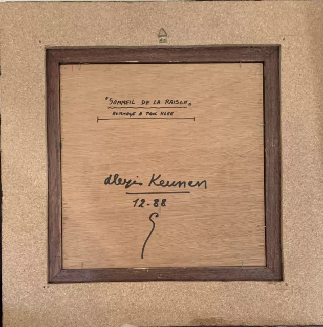 Alexis Keunen / Hommage a Paul Klee Portrait 3