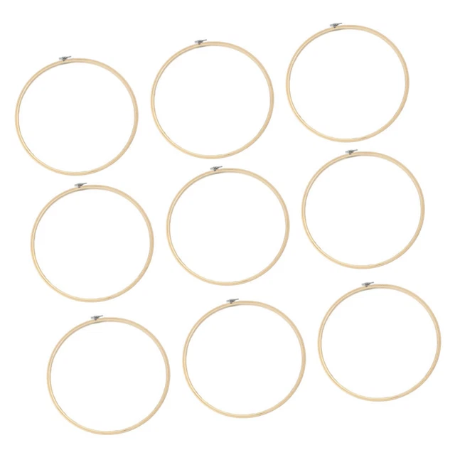 10 Pcs Stickrahmen Basteln Dekorative Werkzeug Bambus-Stickerei