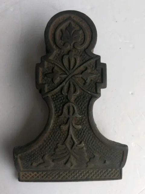 ANTIQUE VICTORIAN CLIP WALL DESK PAPER LETTER HOLDER SOLID CAST IRON  1900s *