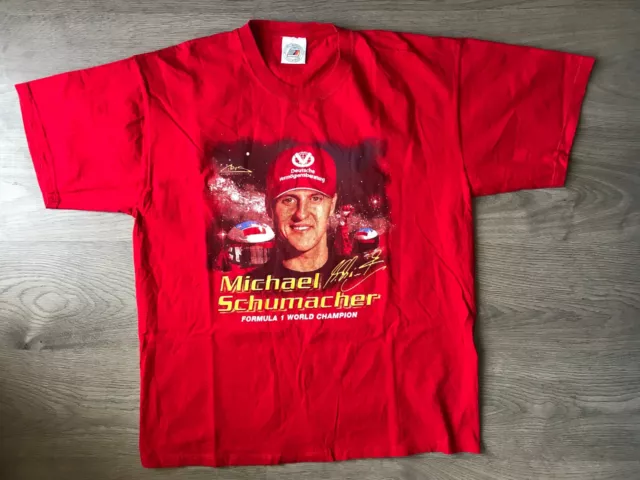 T-SHIRT, MICHAEL SCHUMACHER, FORMULA 1, ORIGINAL, 2 SEITIG, Gr. XL !!