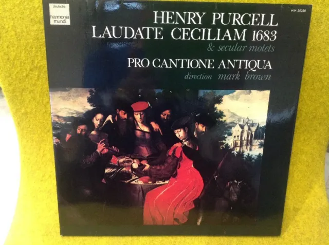 LP PURCELL -Laudate Ceciliam 1683 -PRO CANTIONE ANTIQUA- Harmonia Mundi HM 20359