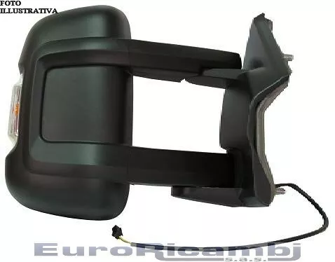 Specchio Per Fiat Ducato 06> Elettrico Termico Braccio Lungo Freccia Destro