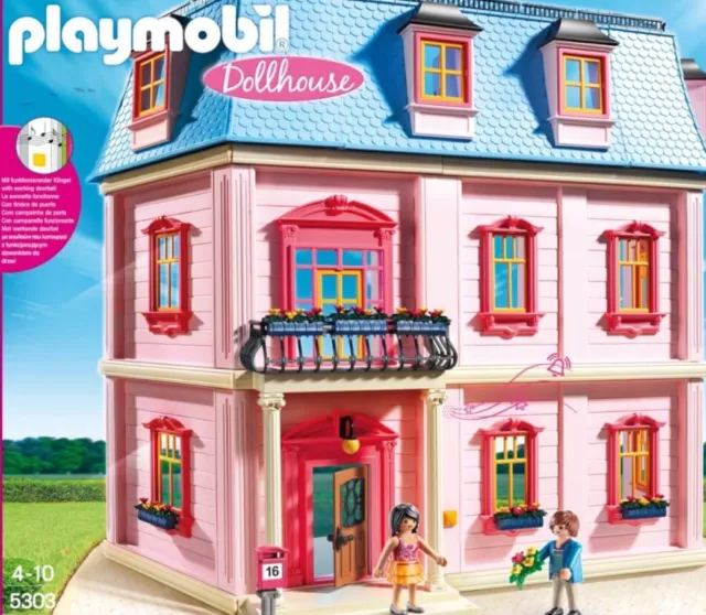PLAYMOBIL Romantisches Puppenhaus mit Balkon  (5303) Dollhouse 5303 Haus w.Neu