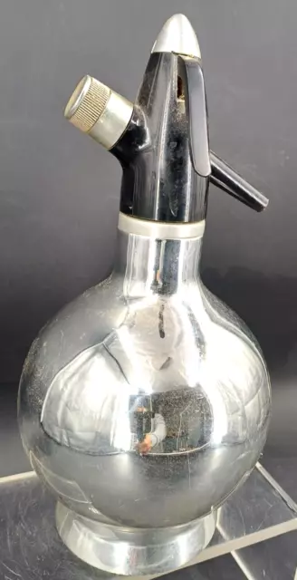 Siphon Boule Vintage 1960-70 Aluminium Eau De Selty Soda Bar Bistrot