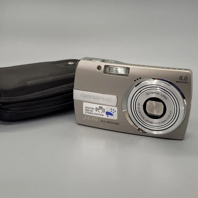 Olympus Mju 810 8.0MP Compact Digital Camera Silver Tested