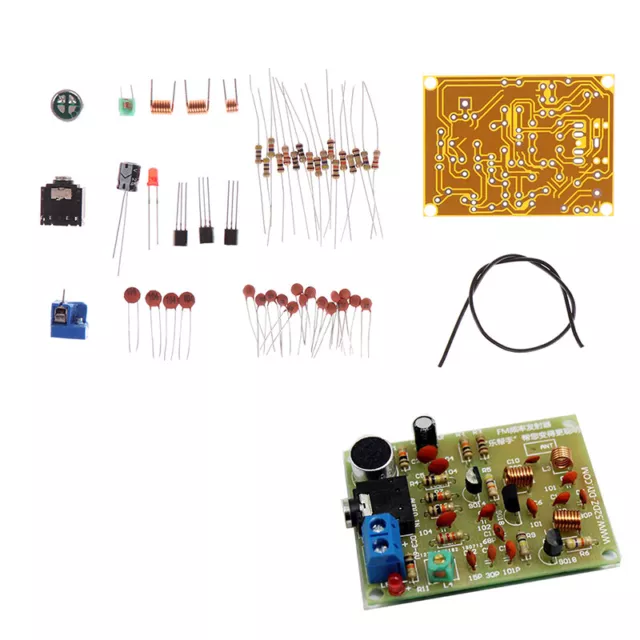 FM Stereo Radio Module With Microphone DIY Kit 88-108MHz Soldering Practice~mj