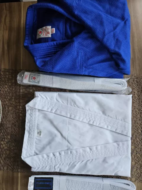 NEU JUDOJACKE BUSCHINDO 6/190 +GÜRTEL. KARATEJACKE EURO FAST co 5/190+ GÜRTEL