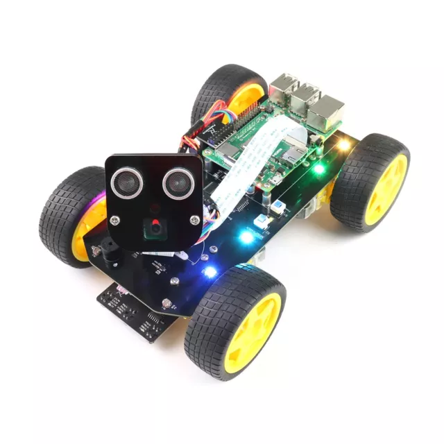 Freenove 4WD Smart Car Kit for Raspberry Pi 4 B 3 B+ Robot Servo Camera App