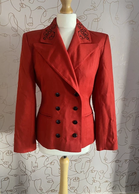 Red Wool Coat WINDS MOOR Britain | Vintage Winter Coat main image 1