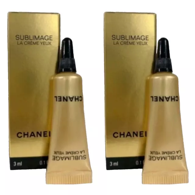 Lot of 2 Chanel Sublimage la Creme Yeux Ultimate Eye Cream 3mL/ 0.1oz NIB