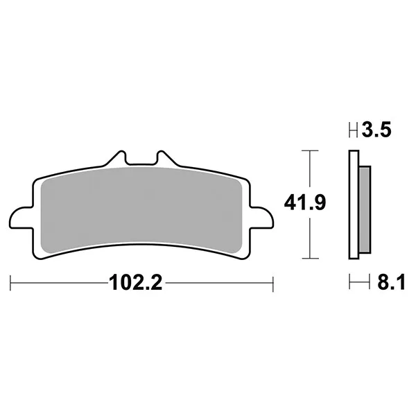 Pastiglie Freno Anteriore Dx-Sx Ducati Panigale 90 Anniversario 1299 17>17