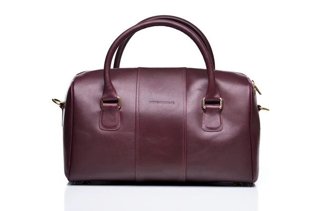 Leather Duffel Travel Gym Carry-On Weekend Overnight Bag - MSRP $550 NWOT - USA
