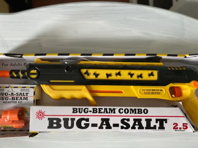 Damaged Box NEW Authentic BUG-A-SALT Reverse Yellow 2.5 Bug-Beam Laser Combo