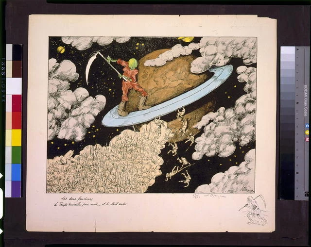 Les deux faucheurs,Le temps travaille pour nous,et la mort aussi,d'Ostoya,1916