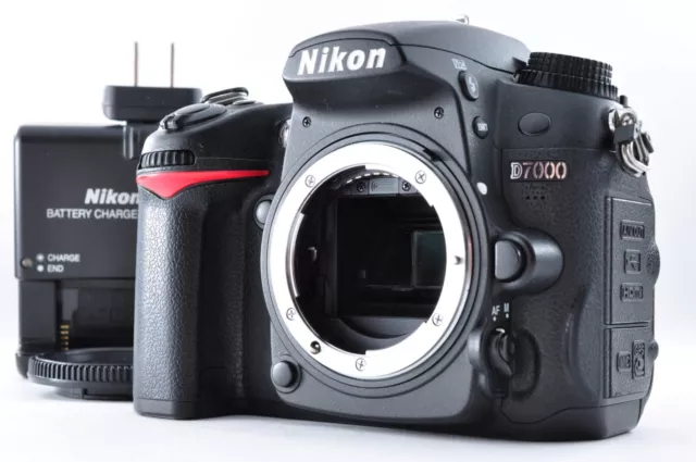 Nikon D7000 16.2MP Digital SLR Camera Body Black w/Charger Fr JAPAN Exc+5 #7301