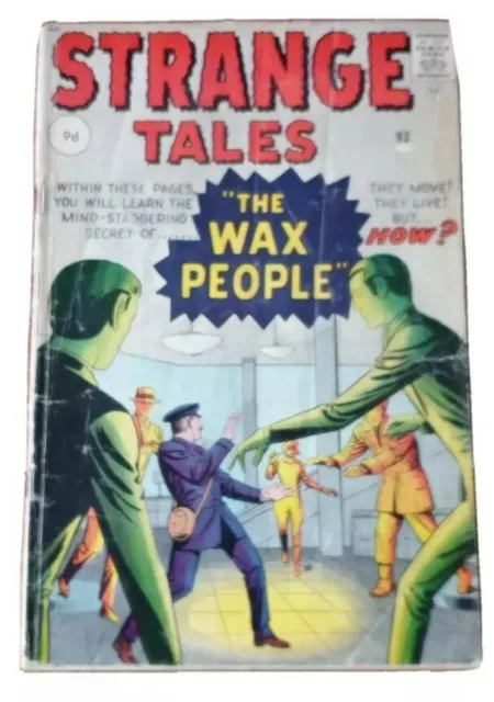 Strange Tales #93 -1962 - (Low Grade Pre Hero Marvel) (Uk Pence Price Variant)