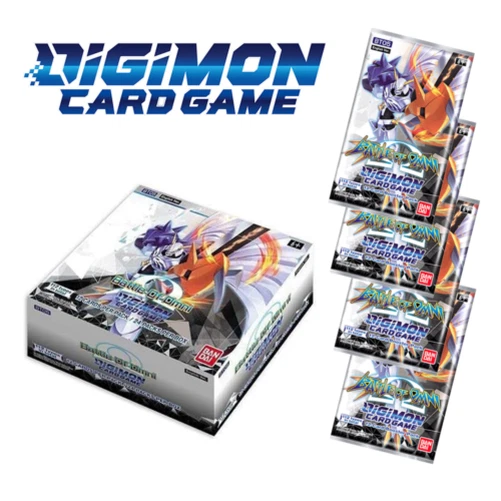 Lot 25 Cartes Digimon Différentes + 1 Booster + 100 Pochettes - Collection TCG Anglais