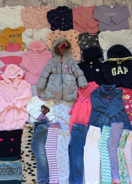 Girls Clothes Bundle 2-3 Years Next TU Etc Coat Jumper Jeans Cardigan Hoodie Etc