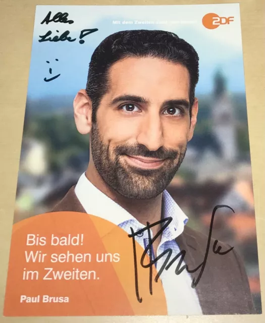 Paul Brusa Original signierte Autogrammkarte Autogramm Die Rosenheim Cops #2