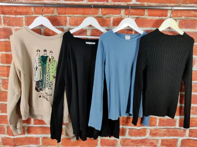 Girls Bundle Age 11-12 Years 100% Zara Jumper Sweatshirt Ribbed Top Kids 152Cm