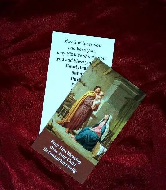 Christmas Holy Card Holy Family Nativity Jesus Mary Joseph and/or Angels etc. #5
