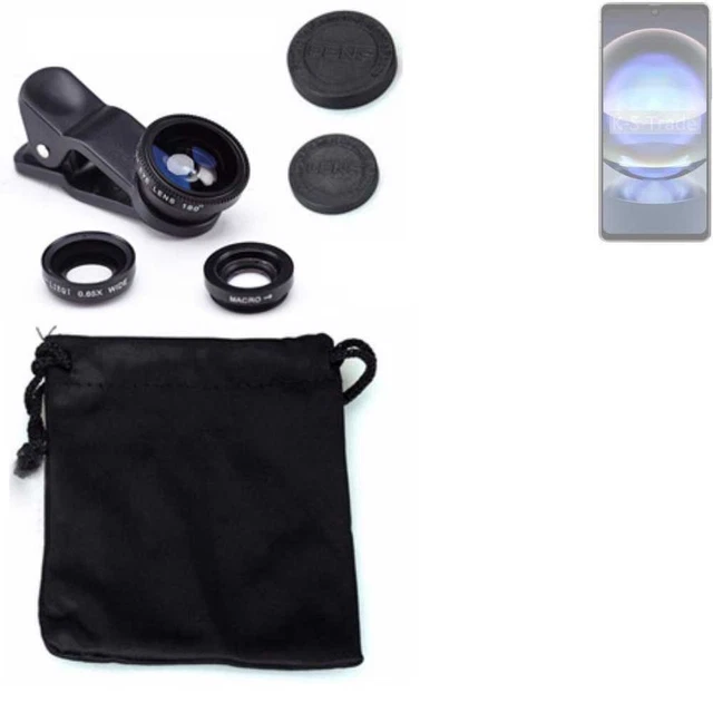 Pour Sharp Aquos R8 Objectifs Smartphone Lentilles fisheye macro grand angle