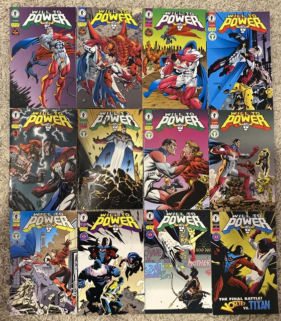 Will To Power #1 - #12 Complete Set Dark Horse Comics 1994 Sent In Cboard Mailer