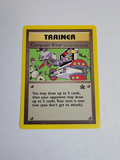 Pokémon TCG Computer Error Wizards Black Star Promos 16 Regular Promo 4