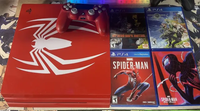SONY PLAYSTATION 4 PS4 Pro 1TB Marvel Spider-Man Limited Edition