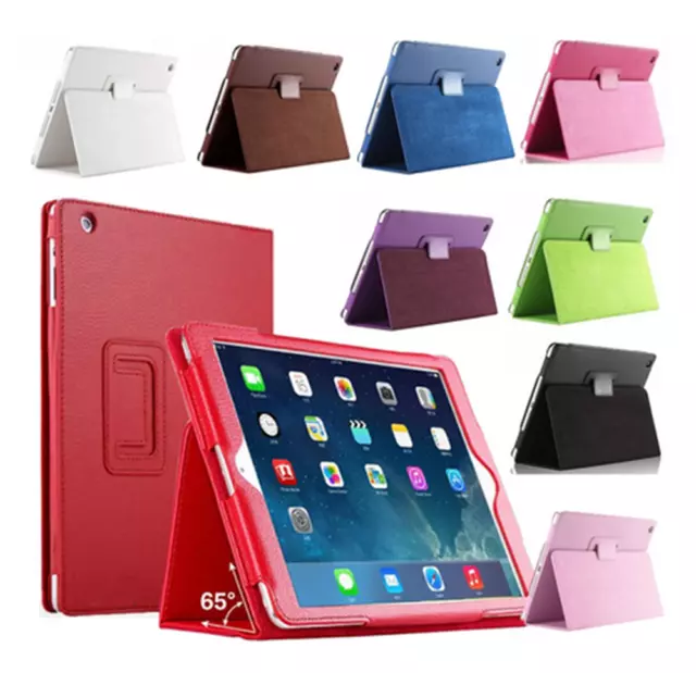 Smart Leather Case For iPad 5 6th Mini 1 2 3 4 5 Air 1 2 Shockproof Stand Cover