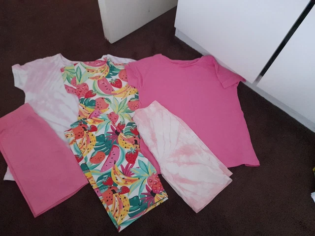 Girls Age 9 Years Shorts And t Shirt Set Bundle outfit  Excellent Condition X3