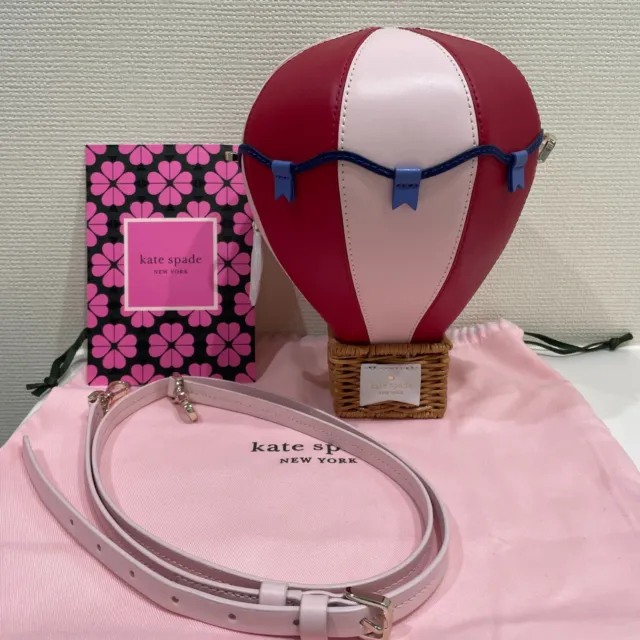 Kate Spade New York Up Up And Away Hot Air Balloon Leather Purse Bag Pre-owned