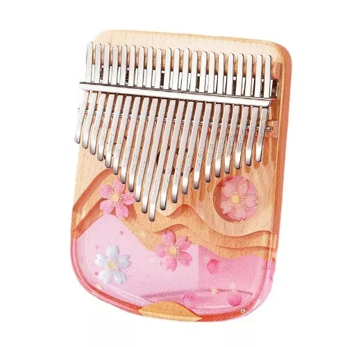 17 21 Keys Kalimba Cute Transparent Thumb Piano Crystal Resin Finger Piano